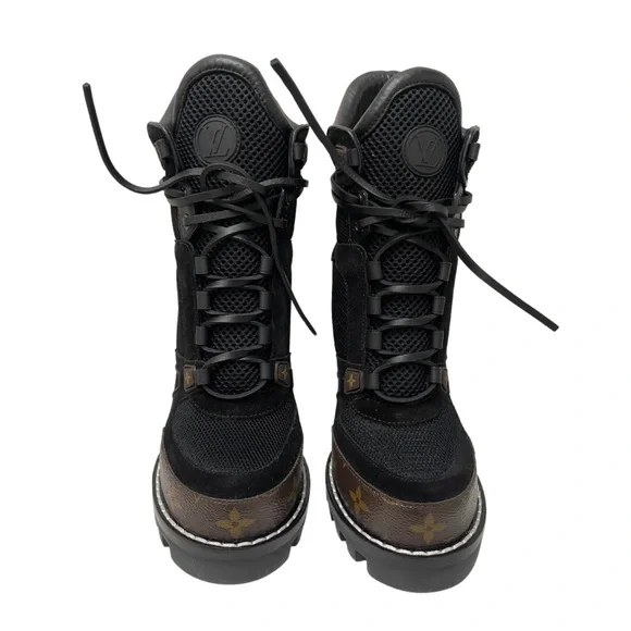 New Louis Vuitton Monogram High Heel Star Trail Boots - Picture 3 of 8